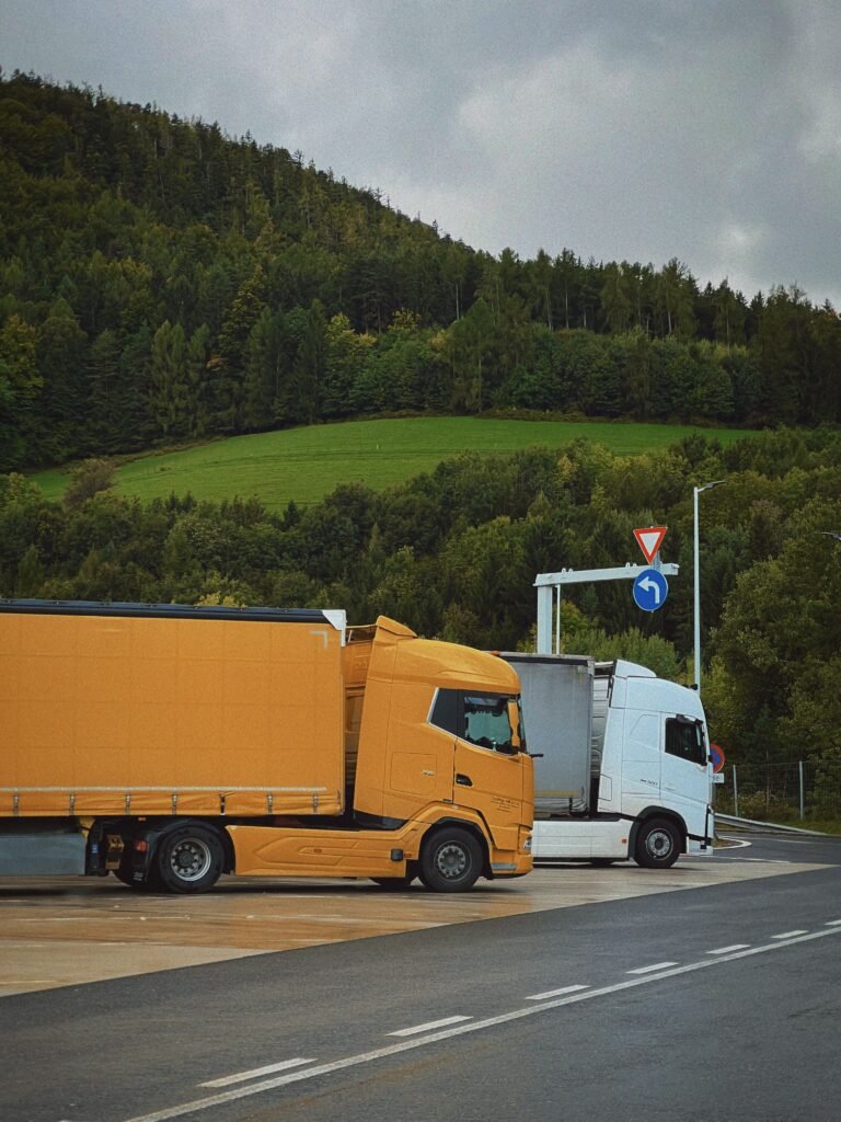 One of our trucks on the road